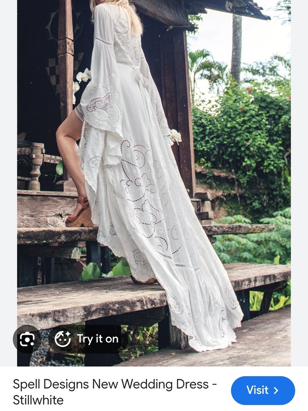 Spell Bride Spell & The Gypsy Collective Gwendolyn Gown 2 Piece Set Gown&SLIP!